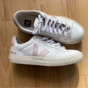 Veja campo pink & white sneakers